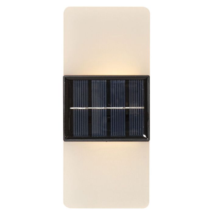 Kunststoff Solar Außen Wandleuchte Weiß, Amier, 0,3W, 3000K LED, IP44
