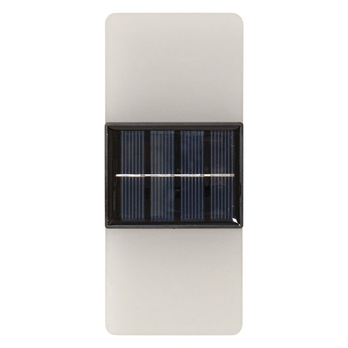 Kunststoff Solar Außen Wandleuchte Weiß, Amier, 0,3W, 3000K LED, IP44