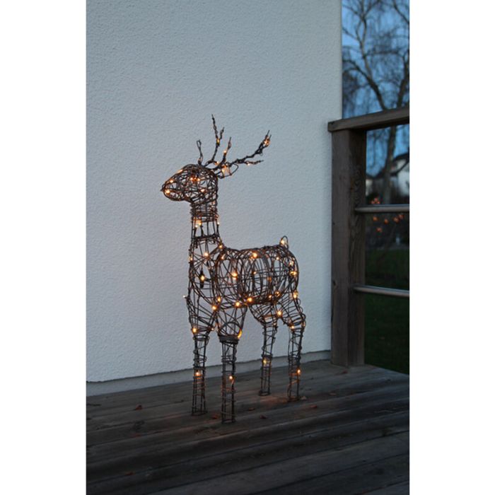 Weihnachtsrentier mit 64 LEDs für außen, mittel