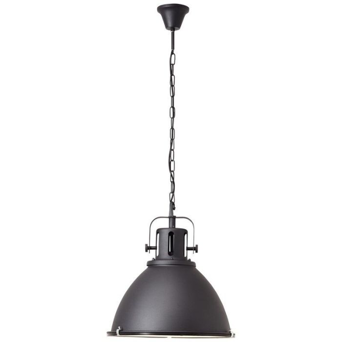 Industrielle Pendelleuchte Schwarz, Alexi
