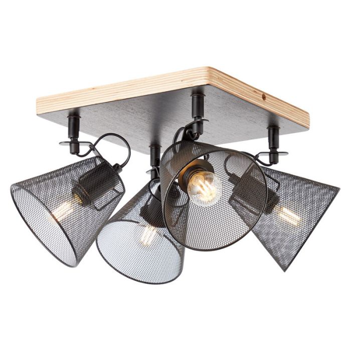 Holz Deckenstrahler Schwarz, Havin