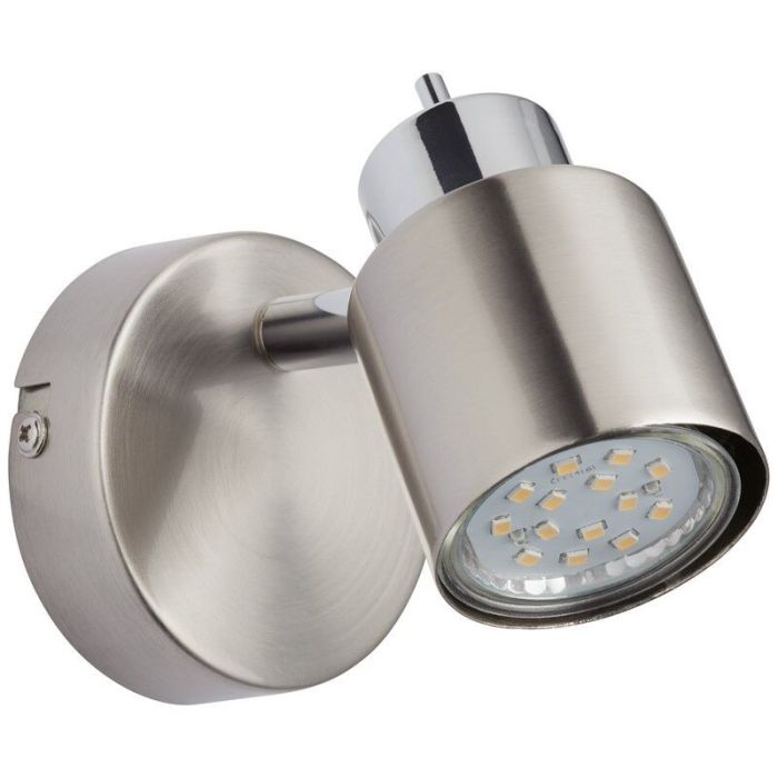 Moderne Wandleuchte Nickel, Fenne