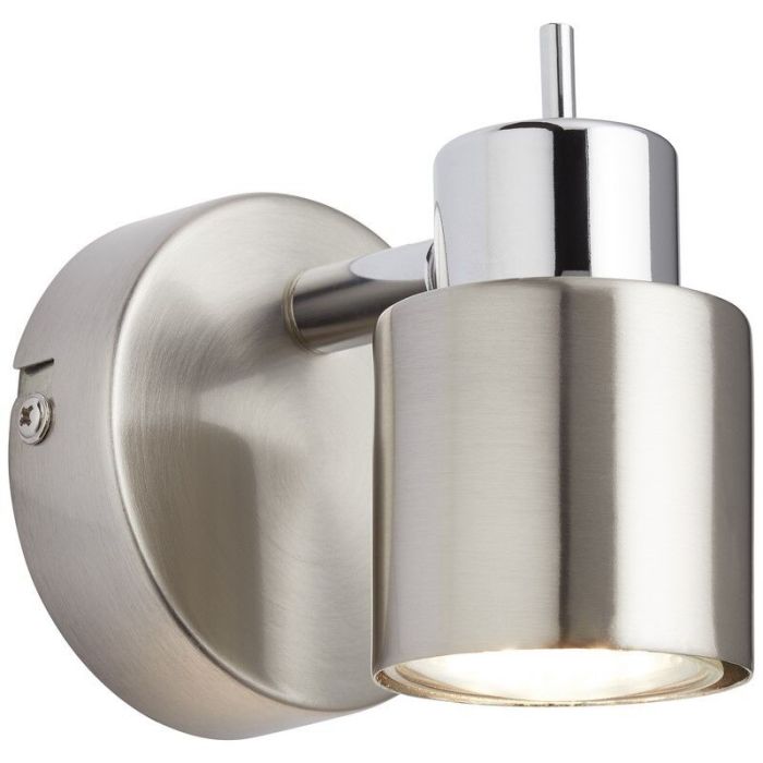 Moderne Wandleuchte Nickel, Fenne