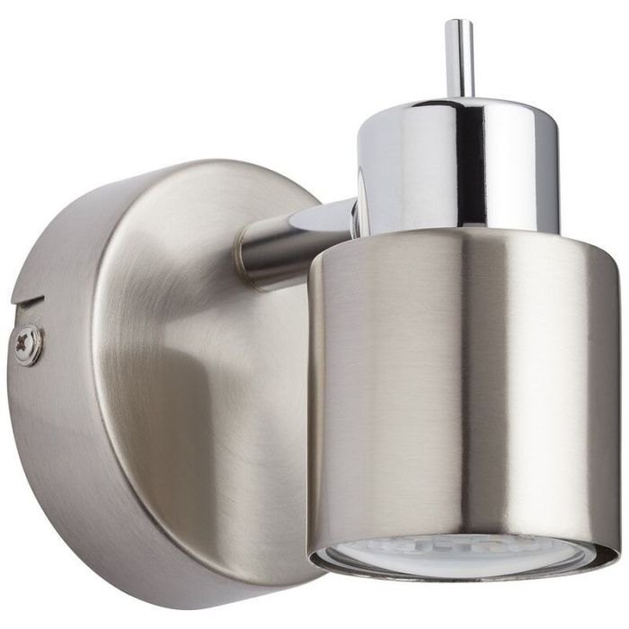 Moderne Wandleuchte Nickel, Fenne