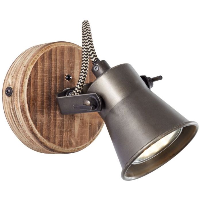 Holz Wandstrahler Braun, Carolyn