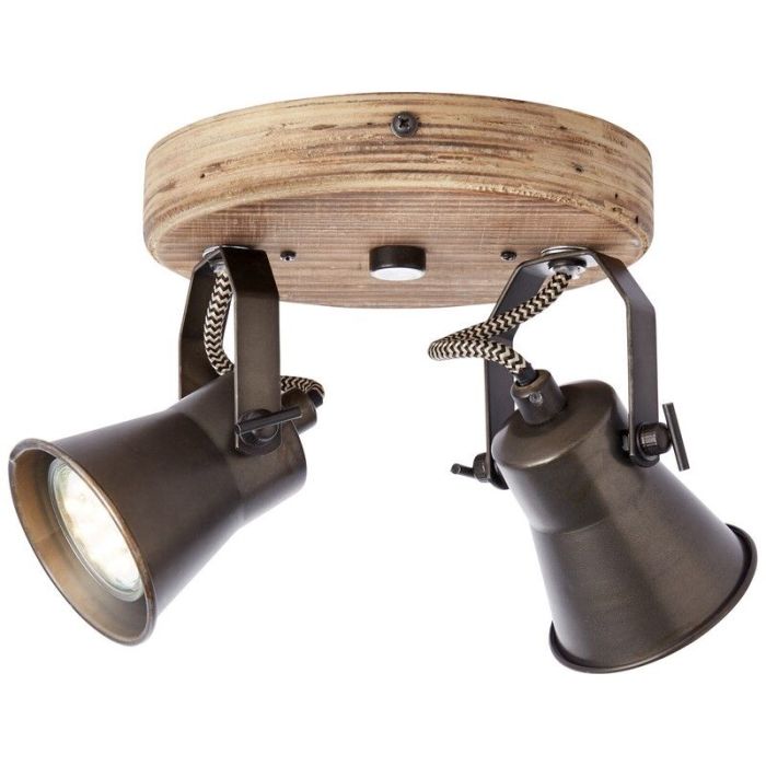 Holz Deckenstrahler Braun, Carolyn