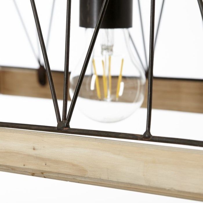 Holz Pendelleuchte Silber, Iris