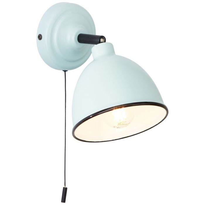 Antik Wandstrahler Blau, Anouk, mit Zugschalter