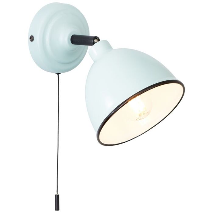 Antik Wandstrahler Blau, Anouk, mit Zugschalter
