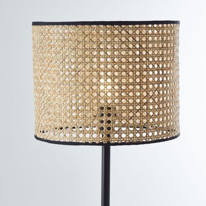 Landhaus Stehlampe Braun, Emmelie, mit Schalter