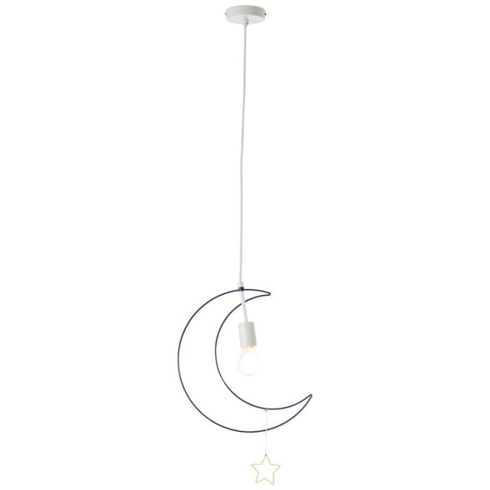 Metall Kinder Pendelleuchte Blau, Razia