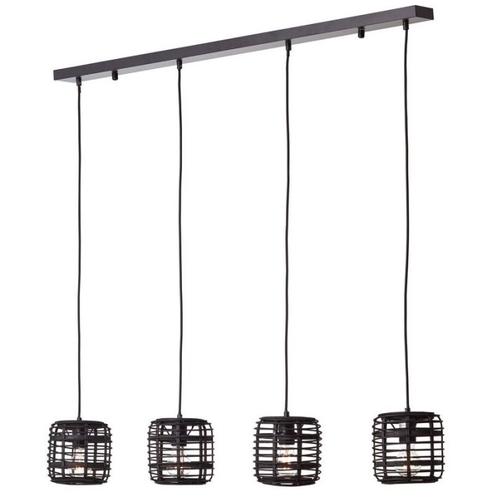 Holz Pendelleuchte Schwarz, Deacon