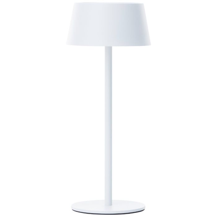 Moderne Solar Außen Wandleuchte Weiß, Soumaya, 4W, 3000K LED, IP44, 3-stufig dimmbar