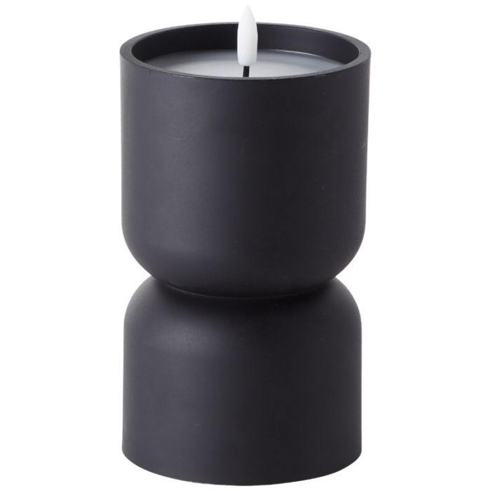 Schwarze Außen-Kerzenlampe, Zaki, 2700K LED, IP44