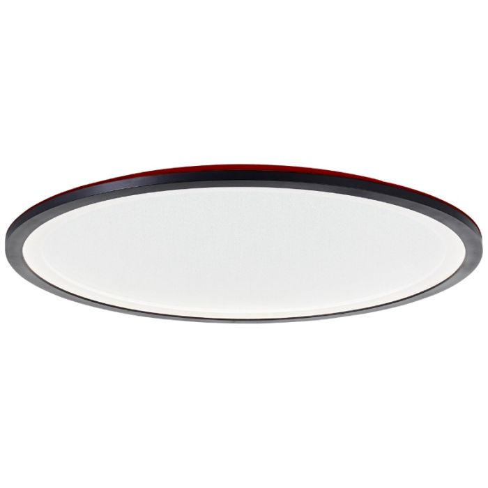 Moderne LED Panel Deckenleuchte Schwarz, Yamal, 36W, warm- bis kaltweiß einstellbare LED, mit Fernbedienung