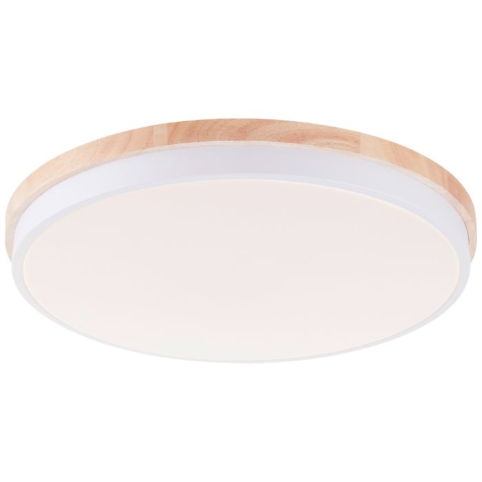 Moderne Deckenleuchte Holz, Marloes, 36W, White Switch LED, mit Fernbedienung
