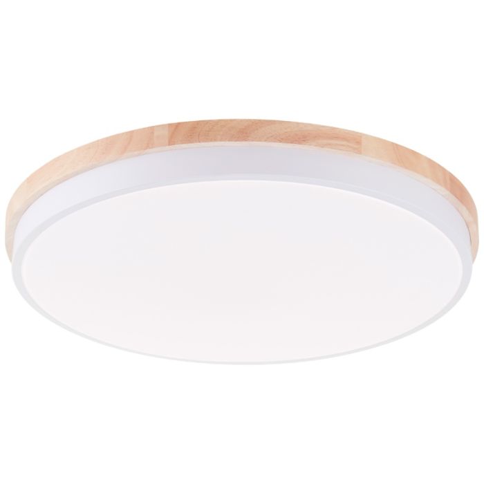 Moderne Deckenleuchte Holz, Marloes, 36W, White Switch LED, mit Fernbedienung