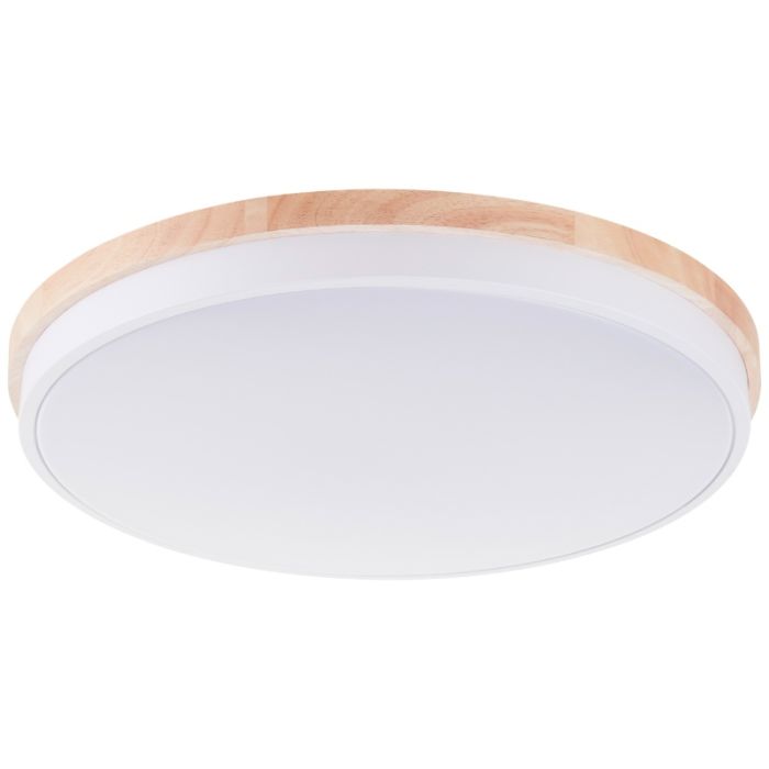 Moderne Deckenleuchte Holz, Marloes, 36W, White Switch LED, mit Fernbedienung