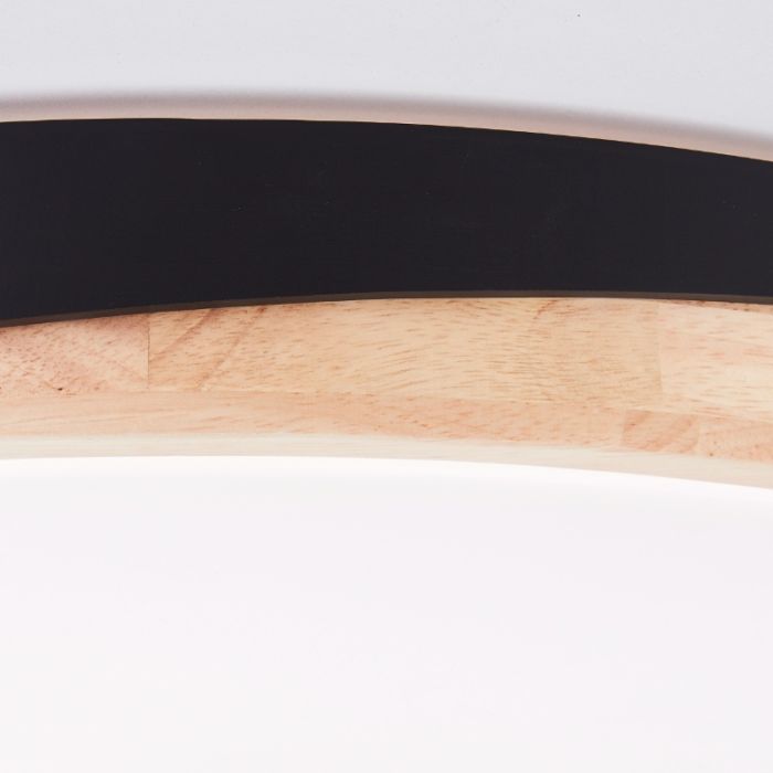 Moderne Deckenleuchte Schwarz, Marloes, 36W, White Switch LED, mit Fernbedienung