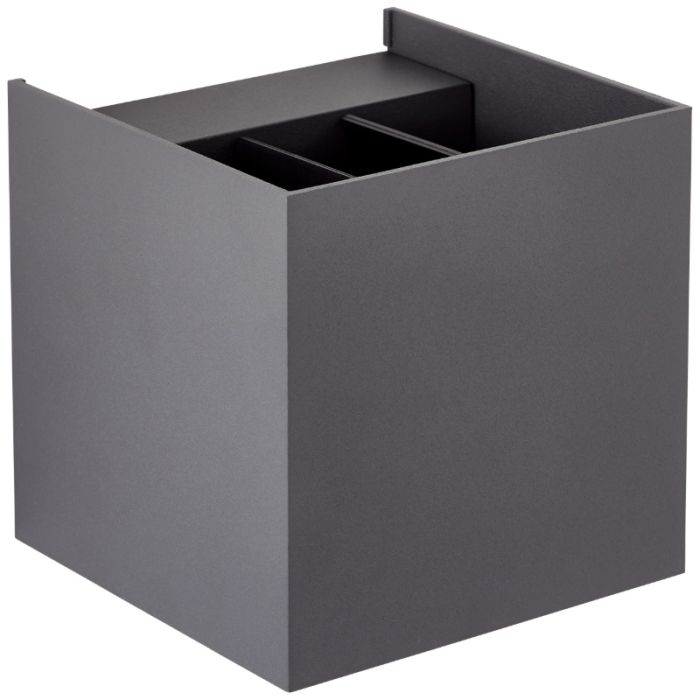 Moderne Up down Wandleuchte Grau, Romar, 6,5W, 3000K LED, IP44