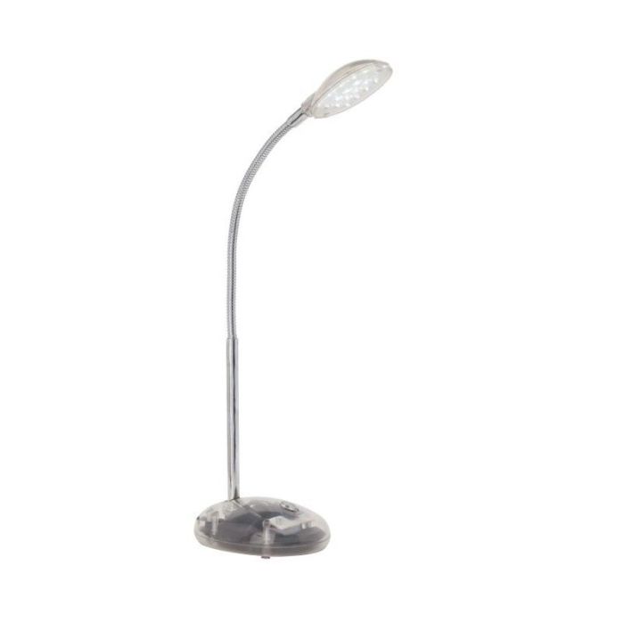 Kunststoff Schreibtischlampe Transparent, Marenthe, 2W, 6000K LED, mit Schalter