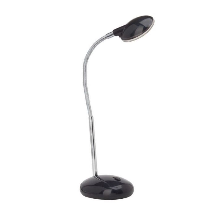 Kunststoff Schreibtischlampe Schwarz, Marenthe, 2W, 6000K LED, mit Schalter