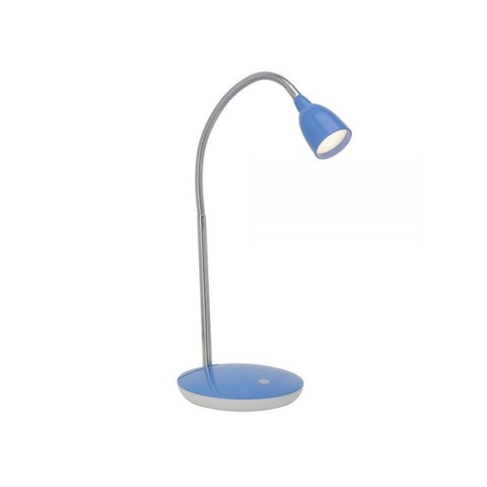 Kunststoff Schreibtischlampe Blau, Kit, 3W, 3000K LED, mit Schalter