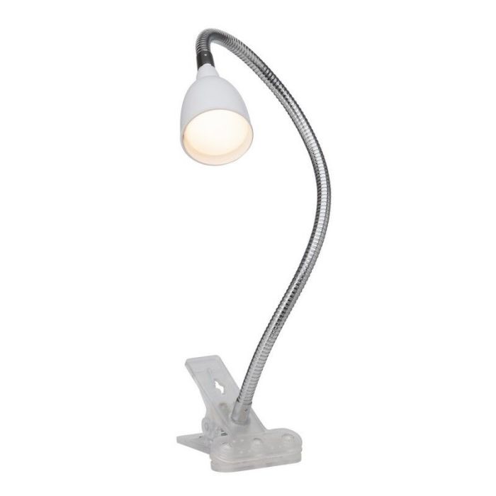 Kunststoff Klemmspot Weiß, Kit, 2,4W, 3000K LED, mit Schalter