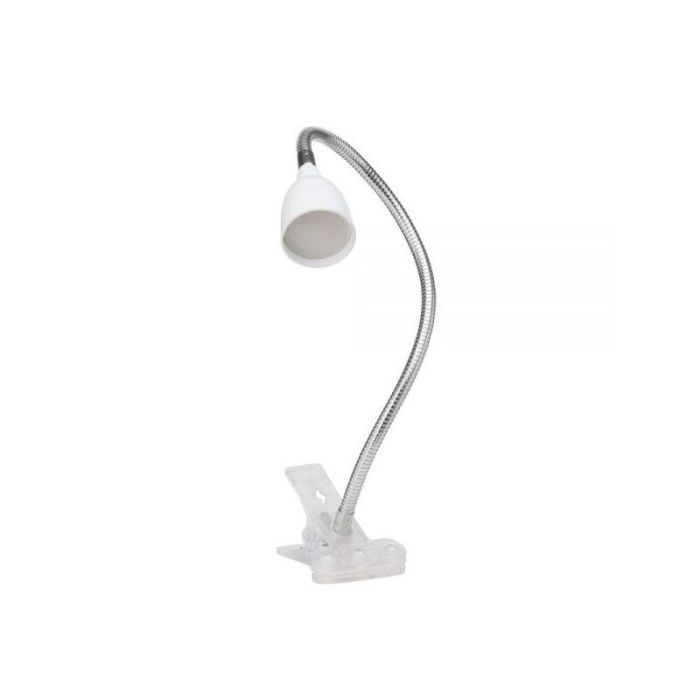 Kunststoff Klemmspot Weiß, Kit, 2,4W, 3000K LED, mit Schalter