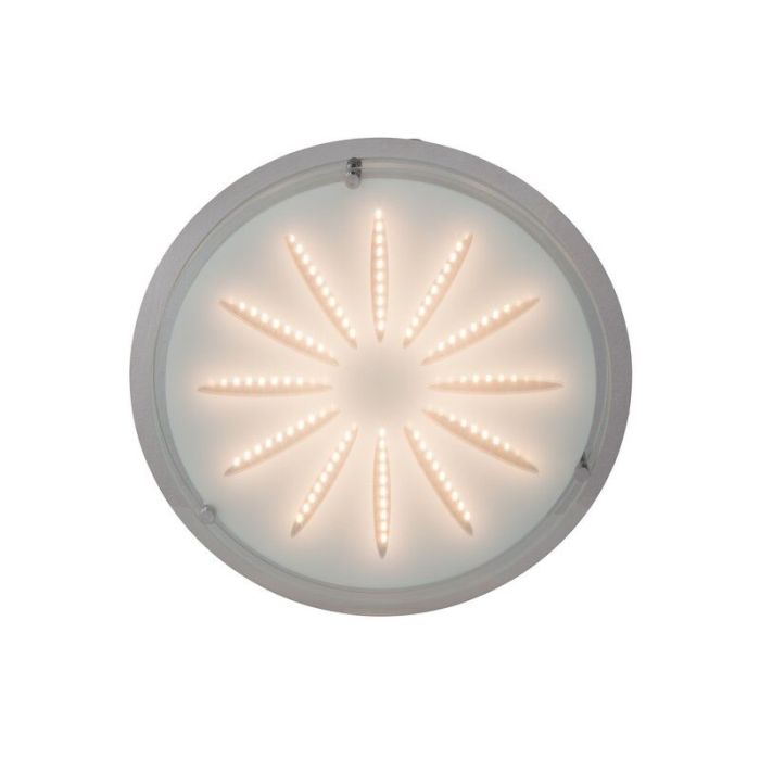 Glas Wandleuchte Chrom, Danae, 15W, 3000K LED