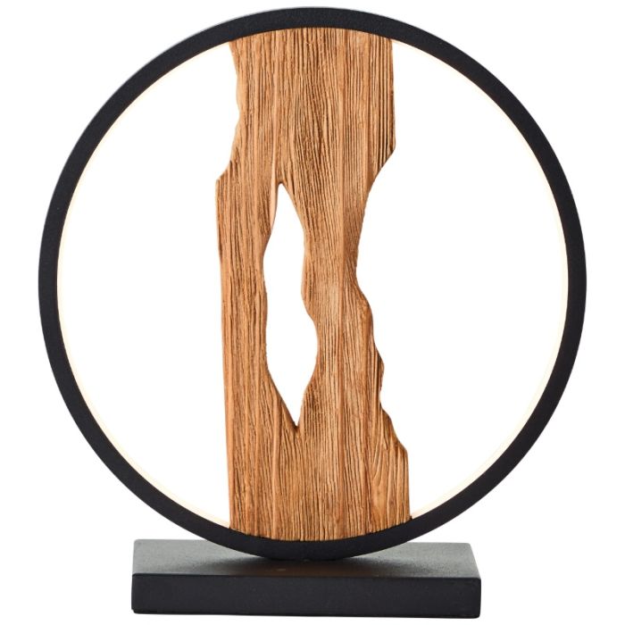 Holz Tischleuchte Landhaus, Raynor, 7,5W, 3000K LED, mit Schalter