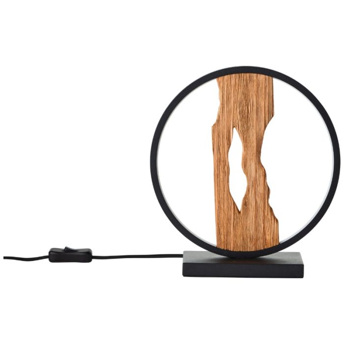 Holz Tischleuchte Landhaus, Raynor, 7,5W, 3000K LED, mit Schalter