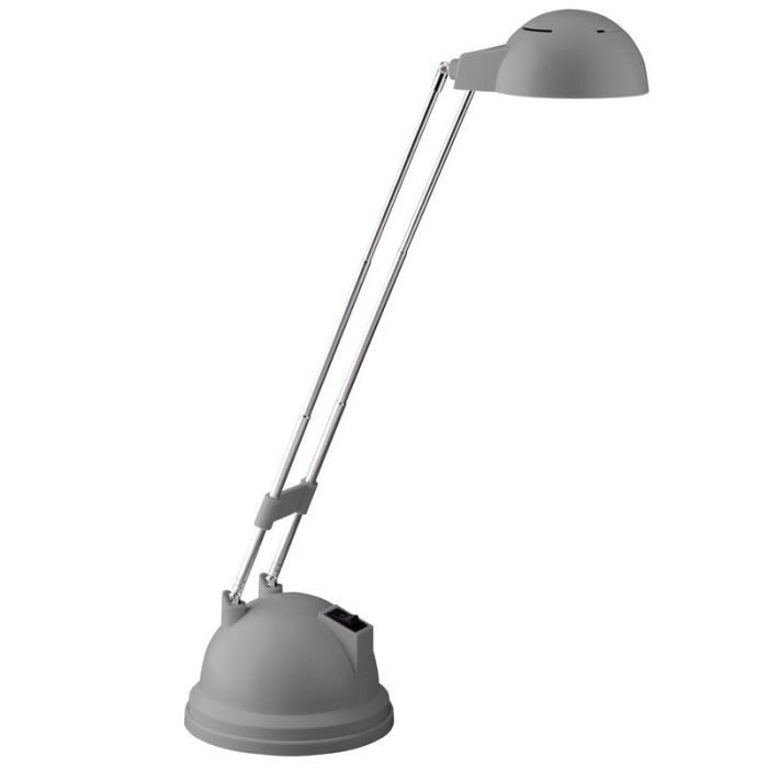Moderne Schreibtischlampe Grau, Louna, 6W, 2700K LED, mit Schalter