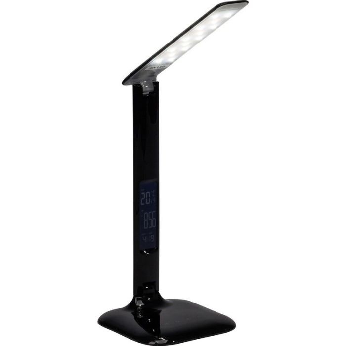 Moderne Schreibtischlampe Schwarz, Naila, 5W, warm- bis kaltweiß einstellbare LED, mit Touch-Dimmer