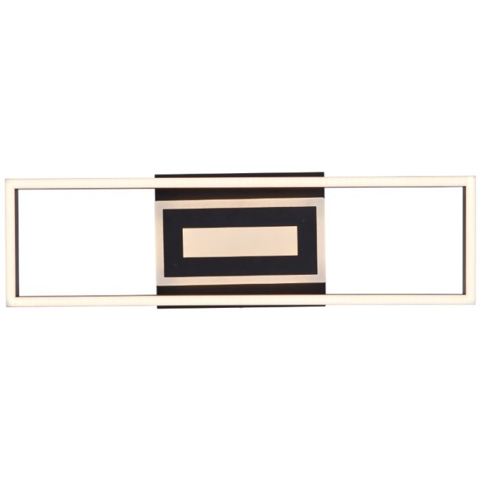 Design Deckenleuchte Schwarz, Wahiba, 24W, 3000K LED