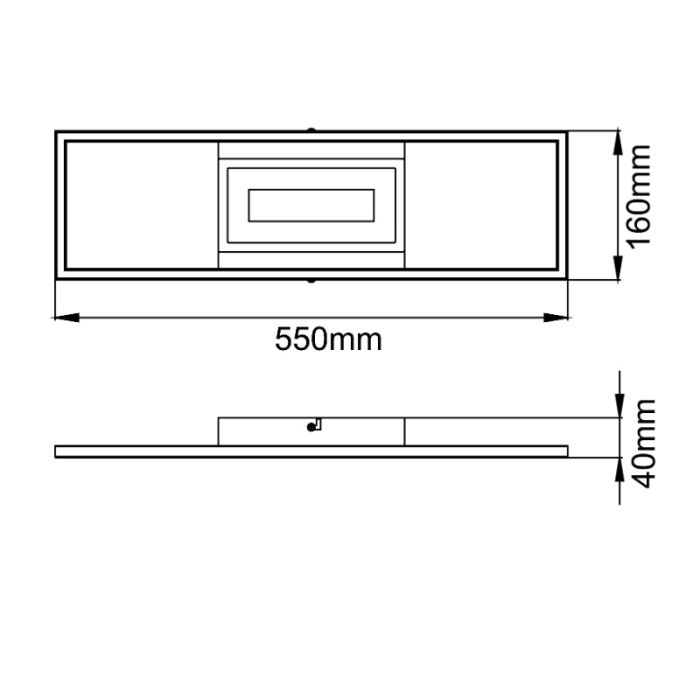 Design Deckenleuchte Schwarz, Wahiba, 24W, 3000K LED