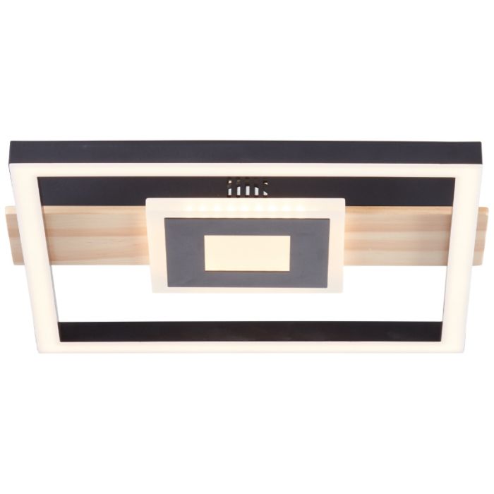Design Deckenleuchte Schwarz, Zakiya, 24W, 3000K LED