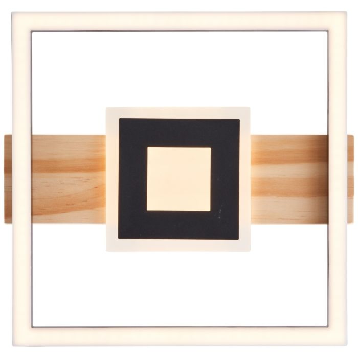 Design Deckenleuchte Schwarz, Zakiya, 24W, 3000K LED