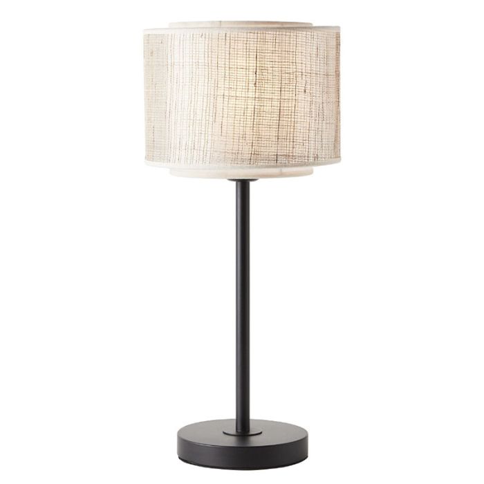 Landhaus Tischleuchte Beige, Gerbert, mit Schalter