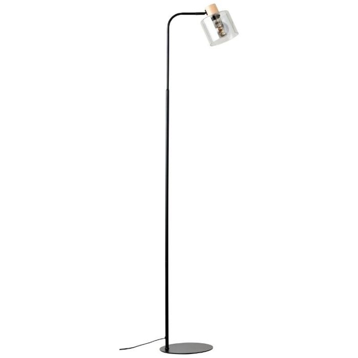 Moderne Stehlampe Grau, Serkan, mit Schalter