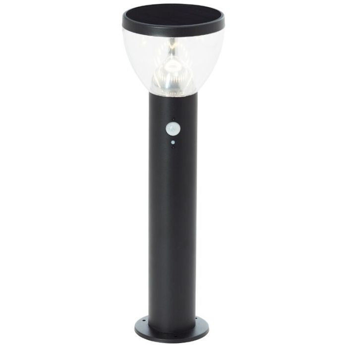 Moderne Solar Wegeleuchte Schwarz, Saar, 3W, 3000K LED, IP44