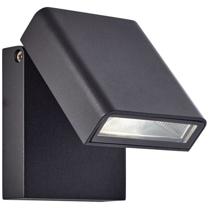 Moderne Außenleuchte Schwarz, Malte, 7W, 4000K LED, IP44