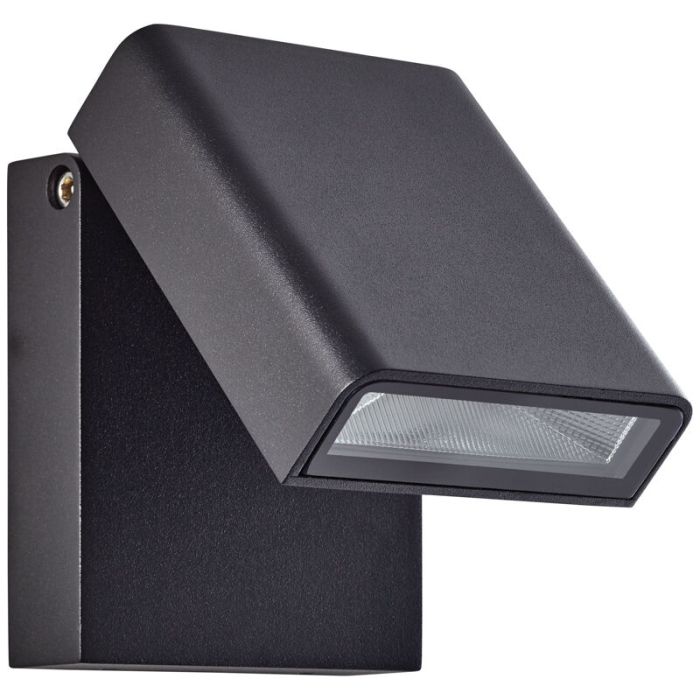 Moderne Außenleuchte Schwarz, Malte, 7W, 4000K LED, IP44