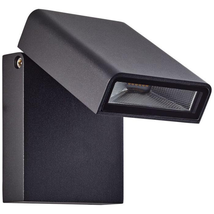 Moderne Außenleuchte Schwarz, Malte, 7W, 4000K LED, IP44