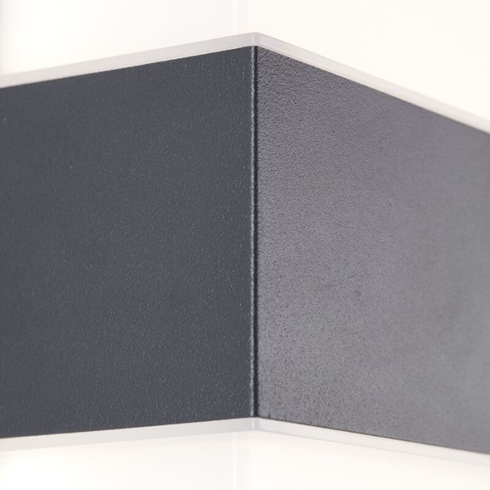 Moderne Außen Wandleuchte mit Bewegungsmelder Anthrazit, Birol, 7,5W, 4000K LED, IP44
