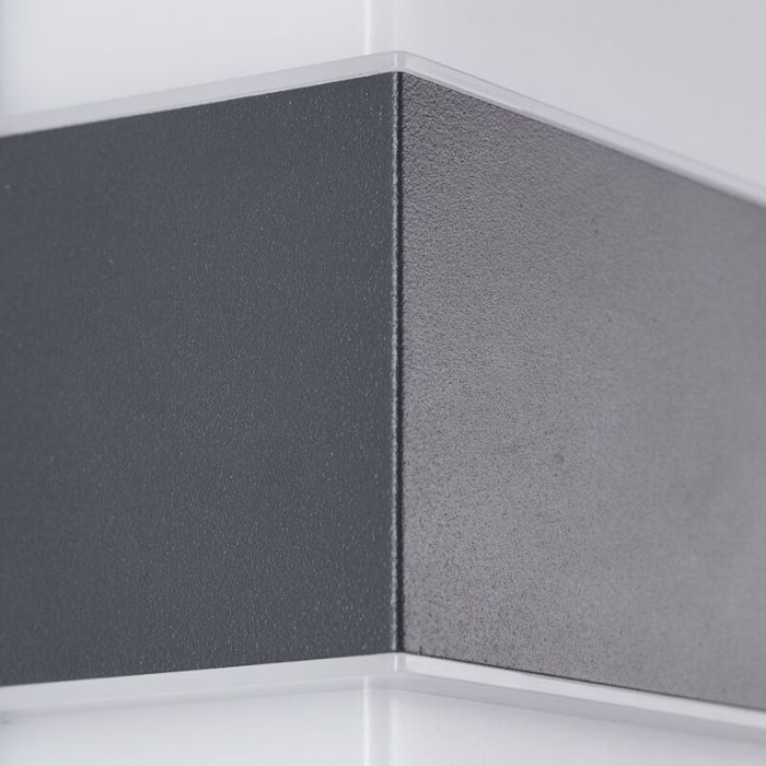Moderne Außen Wandleuchte mit Bewegungsmelder Anthrazit, Birol, 7,5W, 4000K LED, IP44