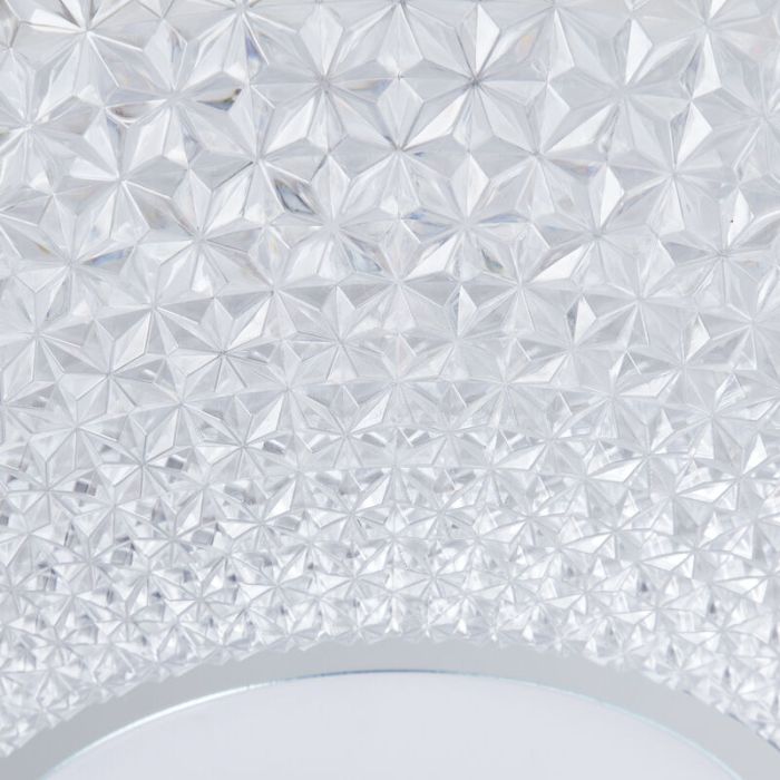 Design Deckenlampe Chrom, Kaz, 24W, 3000K LED