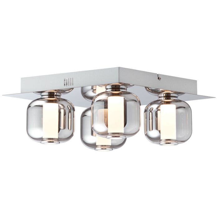 Design Deckenleuchte Chrom, Emmely, 22W, 3000K LED