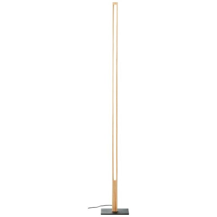 Landhaus Leselampe Stehlampe Braun, Renuka, 12W, 3000K LED, mit Schalter