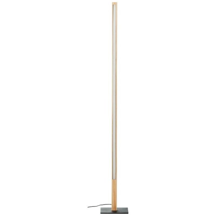 Landhaus Leselampe Stehlampe Braun, Renuka, 12W, 3000K LED, mit Schalter